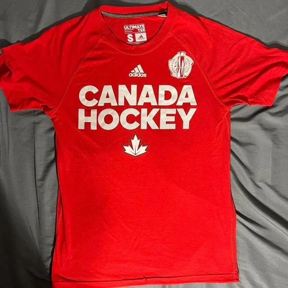 ADIDAS CANADA 2016 HOCKEY WORLD CUP T-SHIRT 🍁🇨🇦🏒